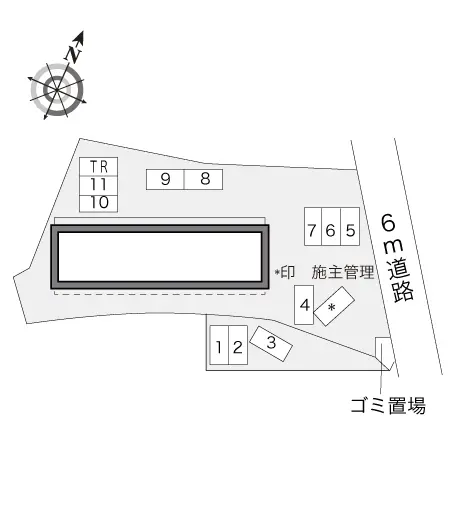 ★手数料０円★福岡市東区三苫７丁目　月極駐車場（LP）